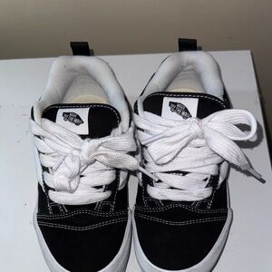Vans Kids Classic Black and White Sneakers
